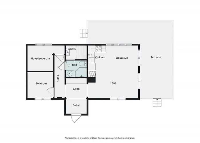 בית נופש Hytteperle Gala, Vakre Lauvasen, Honhuset *